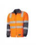 MENS WET WEATHER JACKET WITH REMOVABLE SLEEVES & TRU REFLECTIVE TAPE 