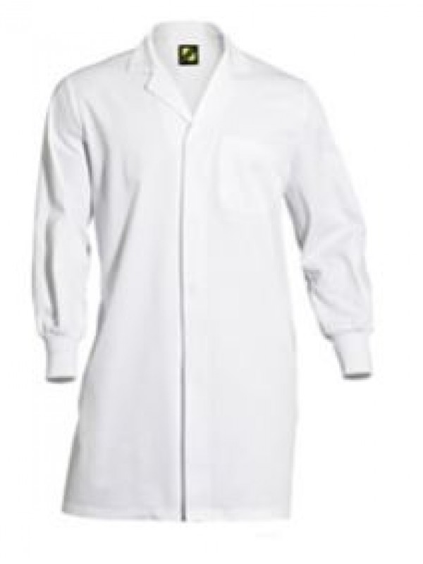 FOOD INDUSTRY DUSTCOAT WITH INTERNAL CHEST POCKET AND SIDE POCKETS - LONG SLEEVE