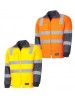 MENS WET WEATHER JACKET WITH REMOVABLE SLEEVES & TRU REFLECTIVE TAPE 
