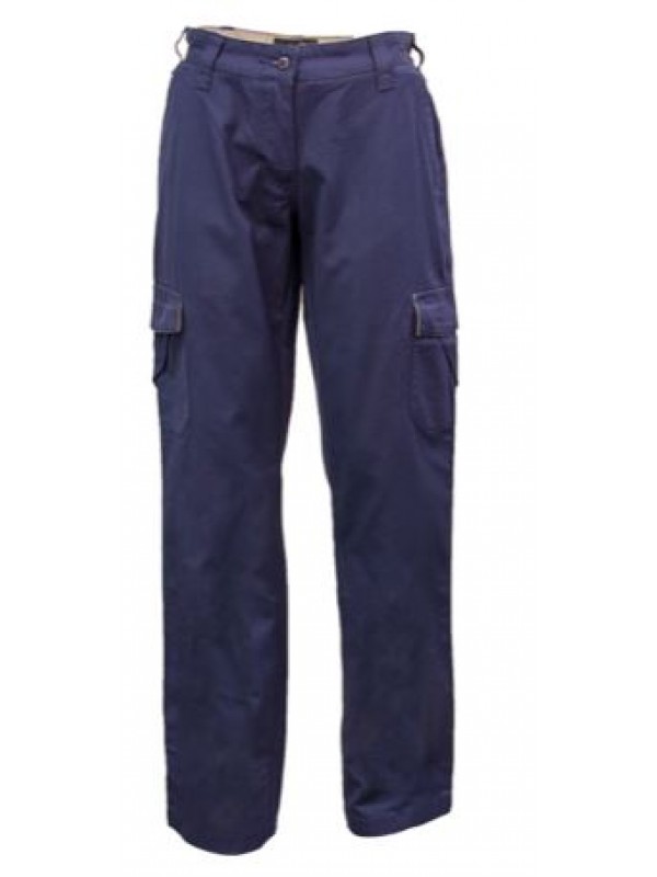 LADIES MID WEIGHT COTTON CANVAS CARGO PANTS