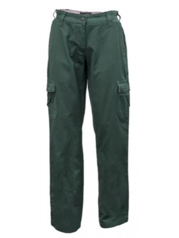 LADIES MID WEIGHT COTTON CANVAS CARGO PANTS
