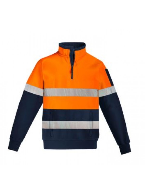 MENS HI VIS 1/4 ZIP PULLOVER - HOOP TAPED