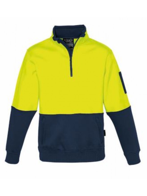 UNISEX HI VIS HALF ZIP PULLOVER