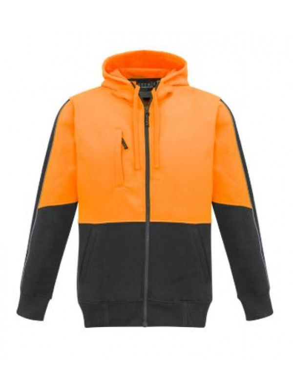 UNISEX HI VIS FULL ZIP HOODIE