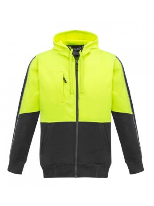 UNISEX HI VIS FULL ZIP HOODIE