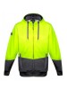 UNISEX HI VIS TEXTURED JACQUARD FULL ZIP HOODIE 