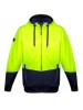 UNISEX HI VIS TEXTURED JACQUARD FULL ZIP HOODIE 