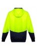 UNISEX HI VIS TEXTURED JACQUARD FULL ZIP HOODIE 