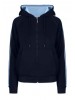 WOMENS/JUNIOR STRIPE SLEEVE HOODIE