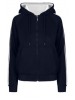 WOMENS/JUNIOR STRIPE SLEEVE HOODIE