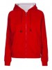 WOMENS/JUNIOR STRIPE SLEEVE HOODIE