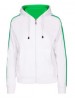 WOMENS/JUNIOR STRIPE SLEEVE HOODIE