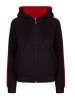 WOMENS/JUNIOR STRIPE SLEEVE HOODIE