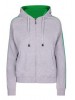 WOMENS/JUNIOR STRIPE SLEEVE HOODIE