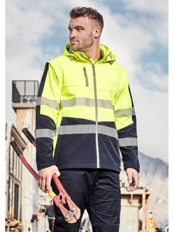UNISEX 2 IN 1 STRETCH SOFTSHELL TAPED JACKET
