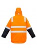 MENS HI VIS 4 IN 1 WATERPROOF JACKET