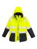 MENS HI VIS 4 IN 1 WATERPROOF JACKET
