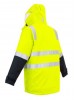 MENS HI VIS 4 IN 1 WATERPROOF JACKET