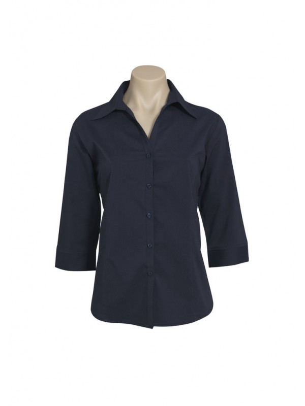 LADIES METRO 3/4 SLEEVE SHIRT