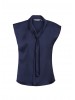 LADIES SHIMMER TIE NECK TOP