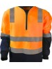 MENS 1/4 ZIP FLEECE JUMPER WITH TRu REFLECTIVE TAPE 