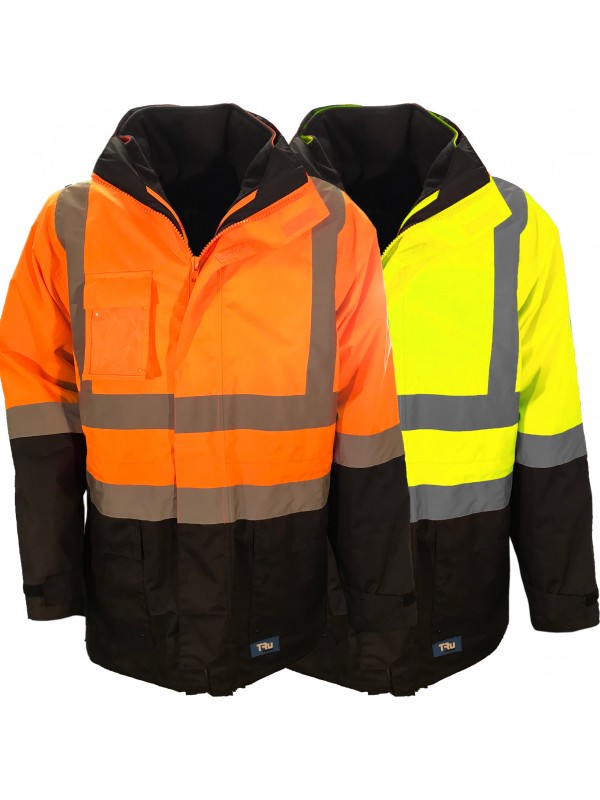 MENS 1/4 ZIP FLEECE JUMPER WITH TRu REFLECTIVE TAPE 