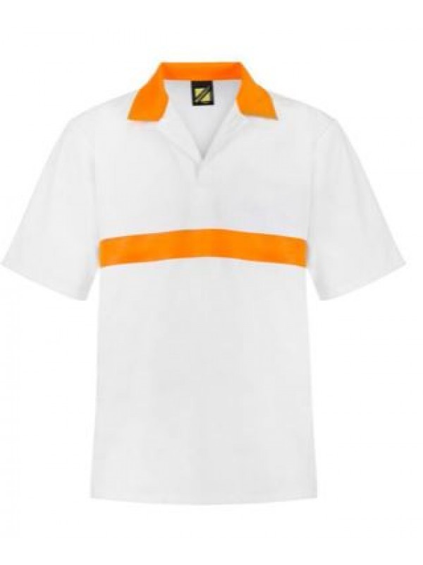 JAC SHIRT WITH CONTRAST CHEST BAND - SHORT SLEEVE